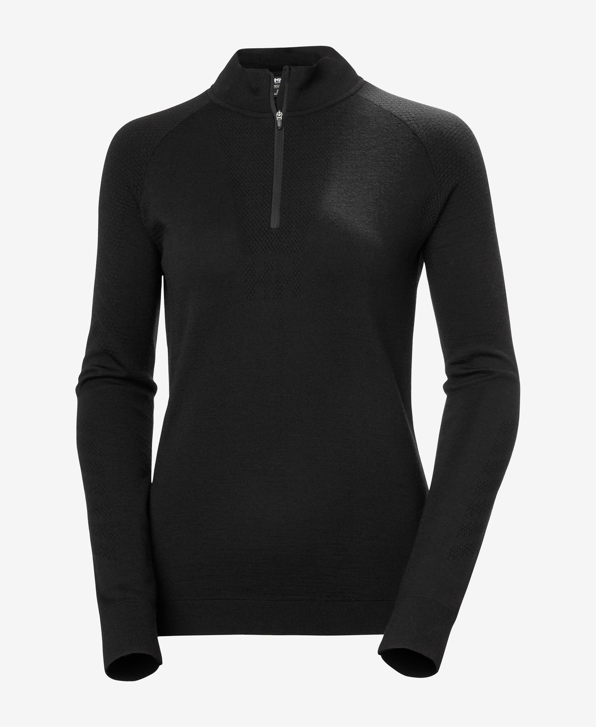 W LIFA MERINO KNITEVO 1/2 ZIP, Black