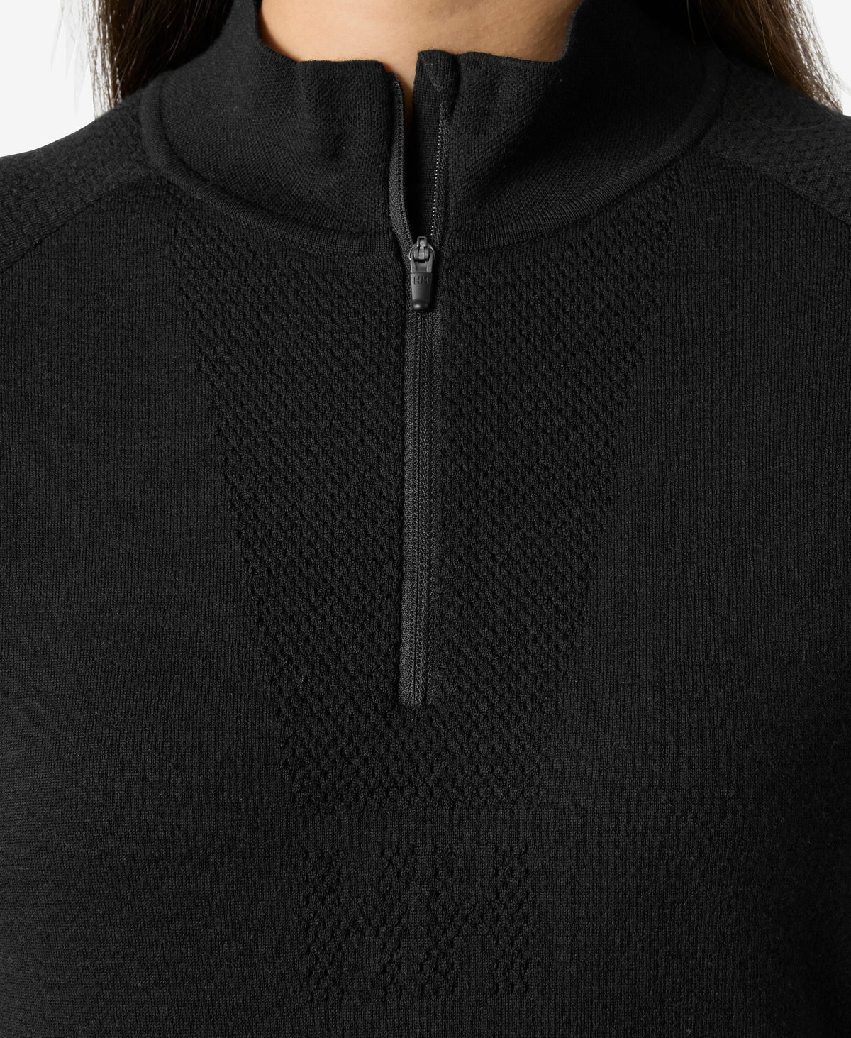 W LIFA MERINO KNITEVO 1/2 ZIP, Black