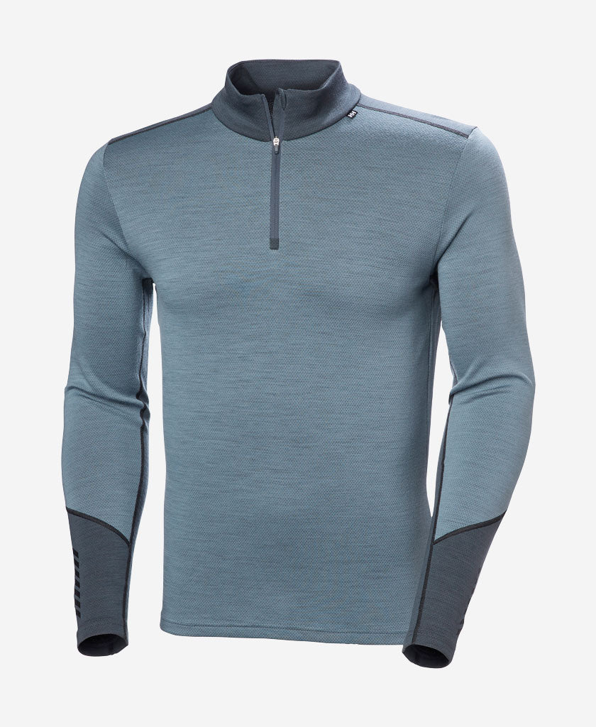 LIFA MERINO MIDWEIGHT 1/2 ZIP, Washed Navy