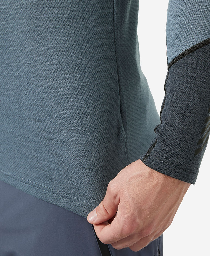 LIFA MERINO MIDWEIGHT 1/2 ZIP, Washed Navy