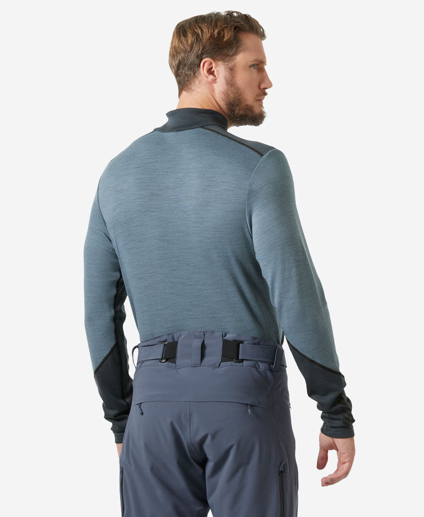 LIFA MERINO MIDWEIGHT 1/2 ZIP, Washed Navy