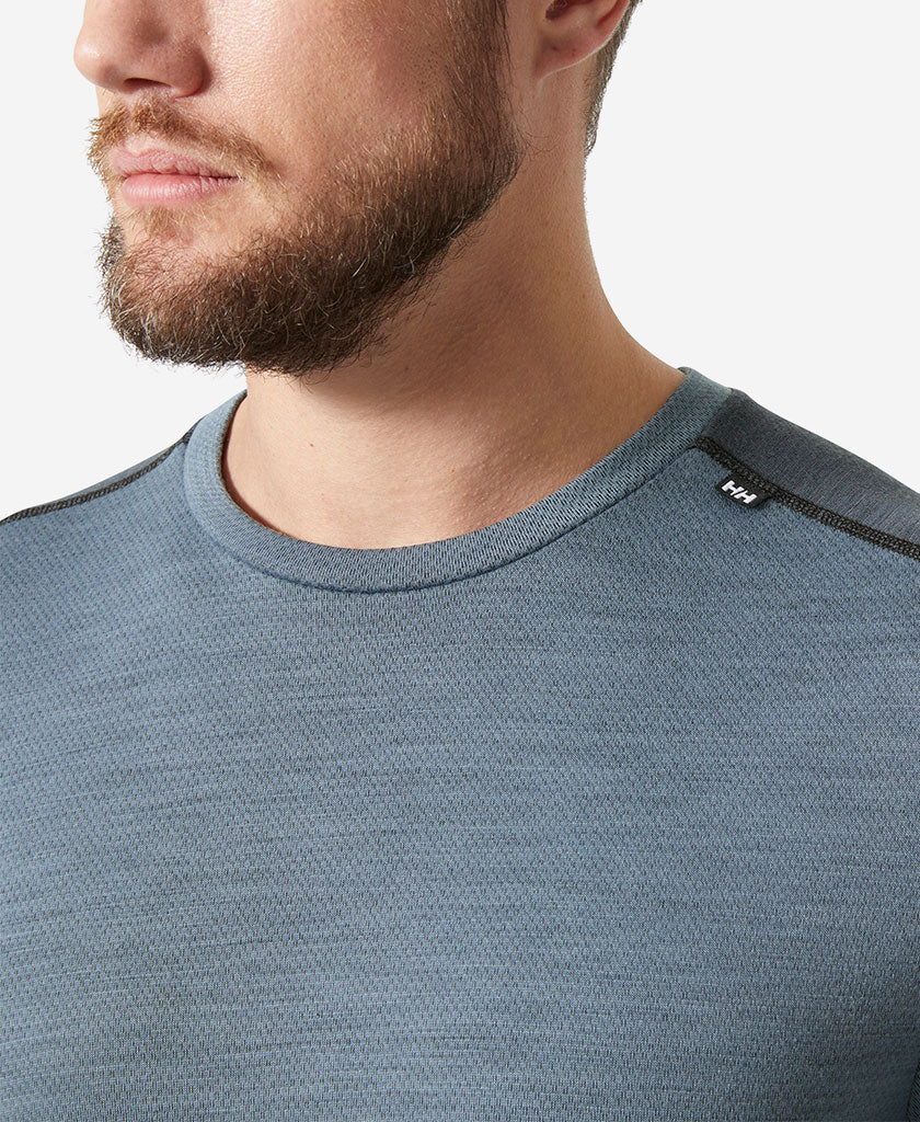 LIFA MERINO MIDWEIGHT CREW, Washed Navy