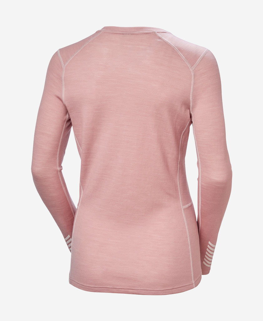W LIFA MERINO MIDWEIGHT CREW, Pink Salt