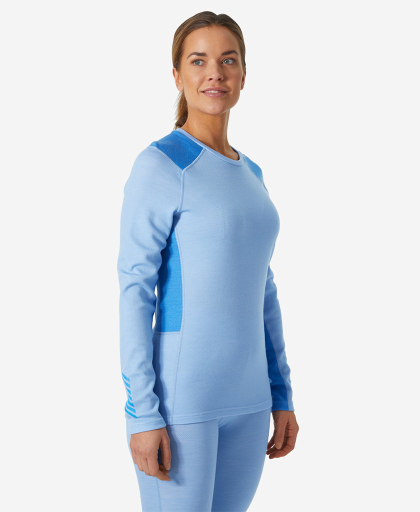 W LIFA MERINO MIDWEIGHT CREW, Bright Blue