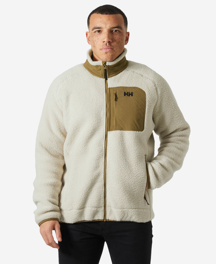 PANORAMA PILE BLOCK JACKET, Pelican