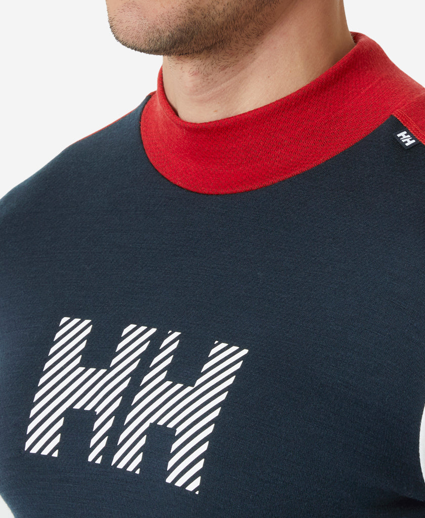 LIFA MERINO MIDW LOGO, Offwhite