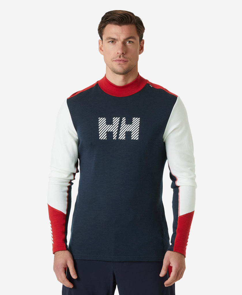 LIFA MERINO MIDW LOGO, Offwhite