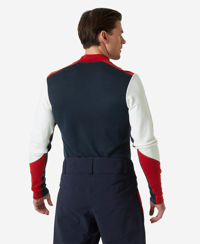 LIFA MERINO MIDW LOGO, Offwhite
