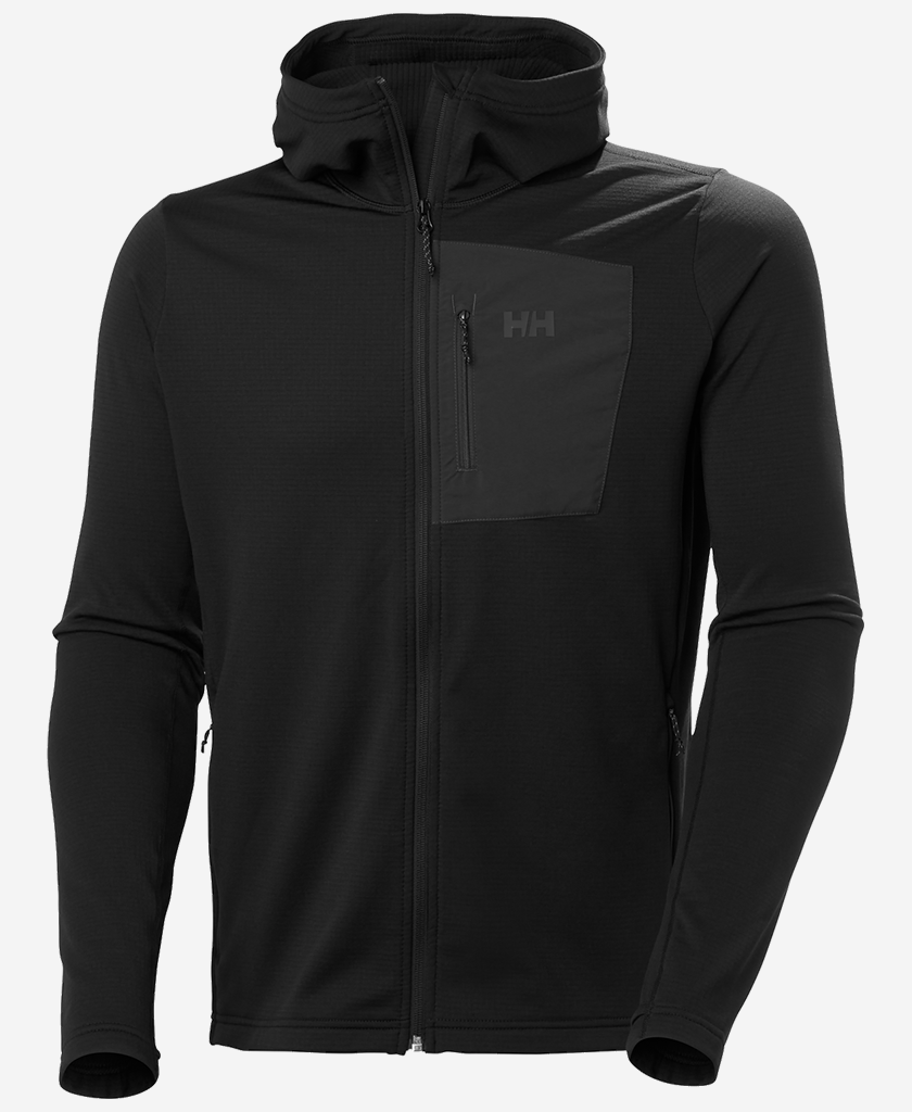 VERSALITE HOODED FLEECE JACKET, Black