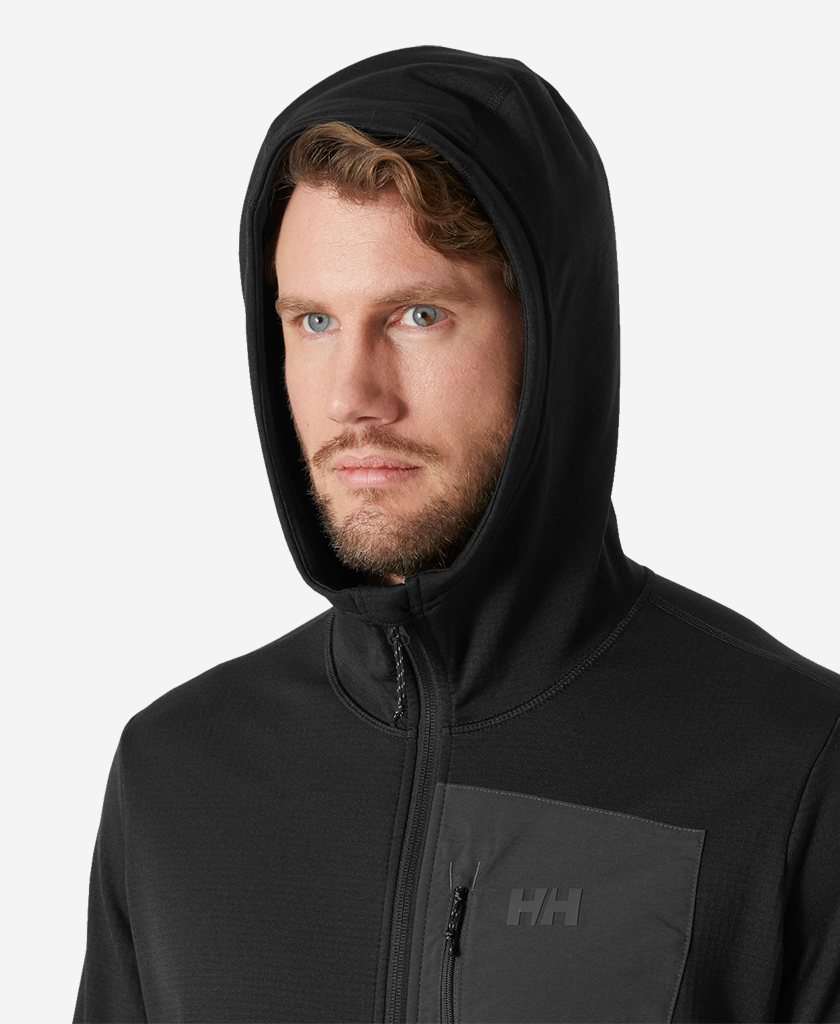 VERSALITE HOODED FLEECE JACKET, Black
