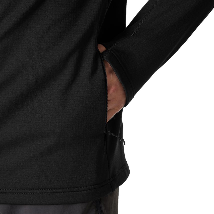 VERSALITE HOODED FLEECE JACKET, Black