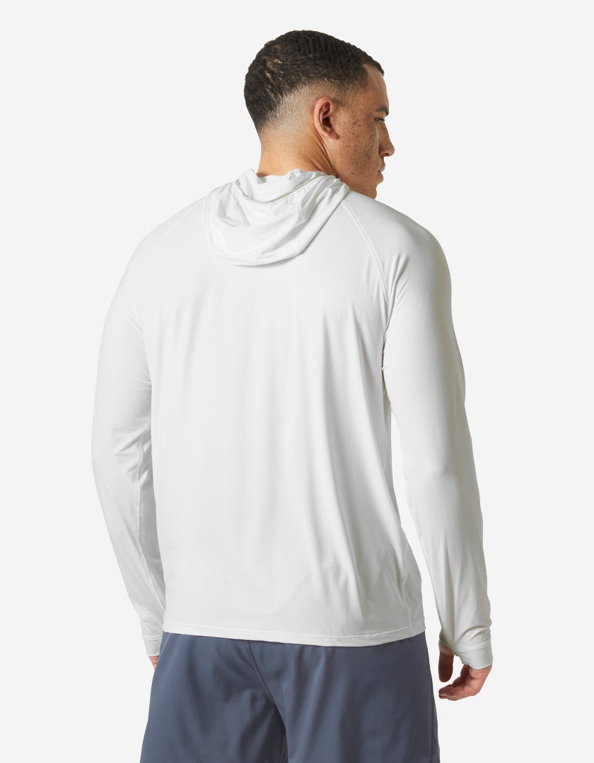 SHINE SOLEN 1/2 ZIP HOODIE, White