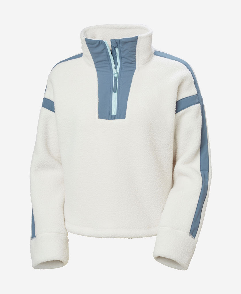 W IMPERIAL PILE ZIP PULLOVER, Snow