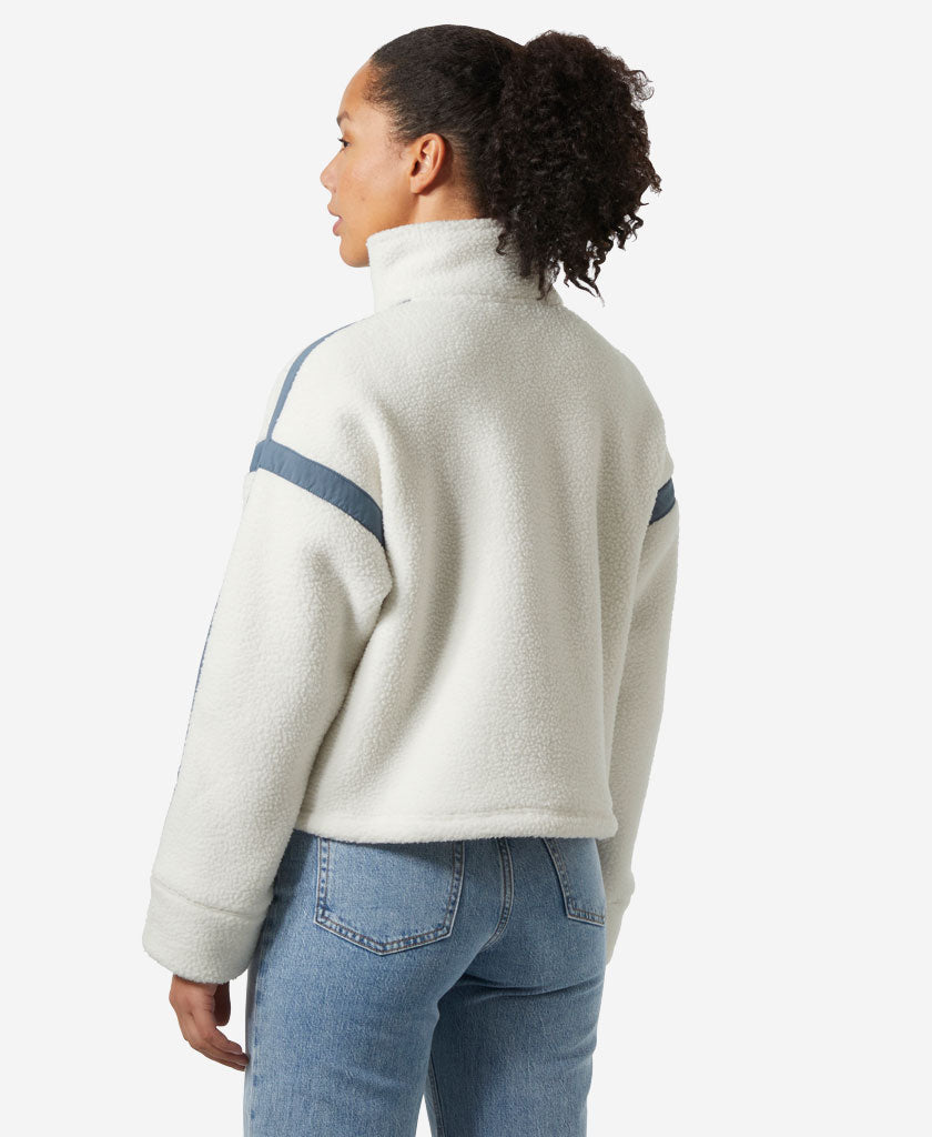 W IMPERIAL PILE ZIP PULLOVER, Snow