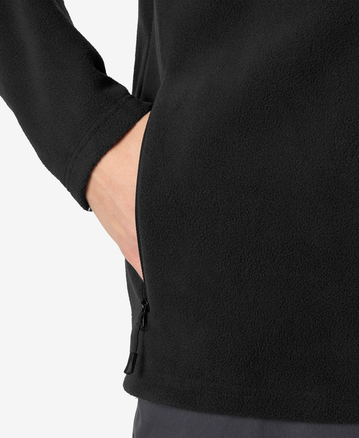MARIDALEN FLEECE JACKET, Black