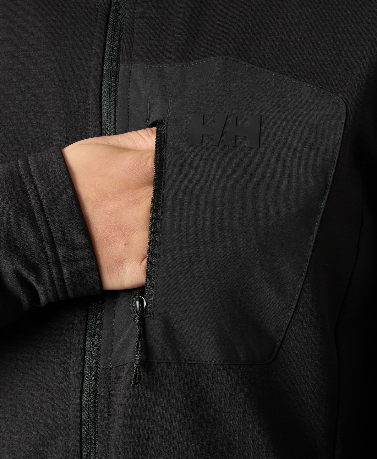 W VERSALITE FLEECE JACKET, Black