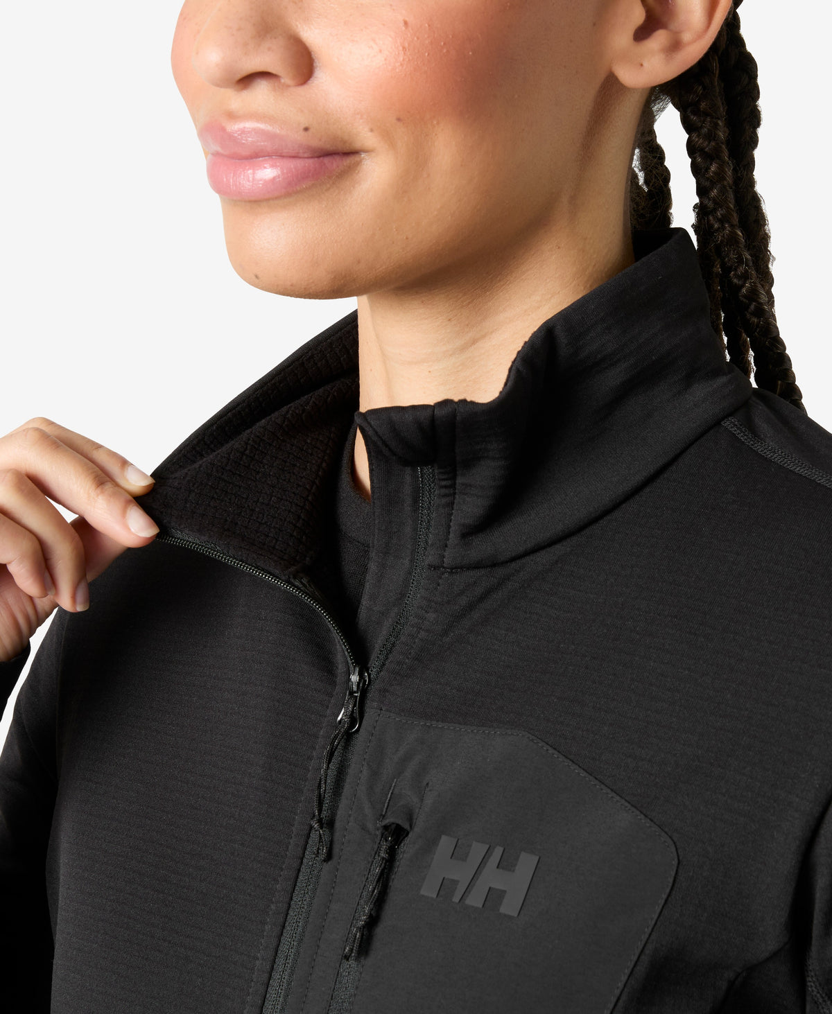 W VERSALITE FLEECE JACKET, Black