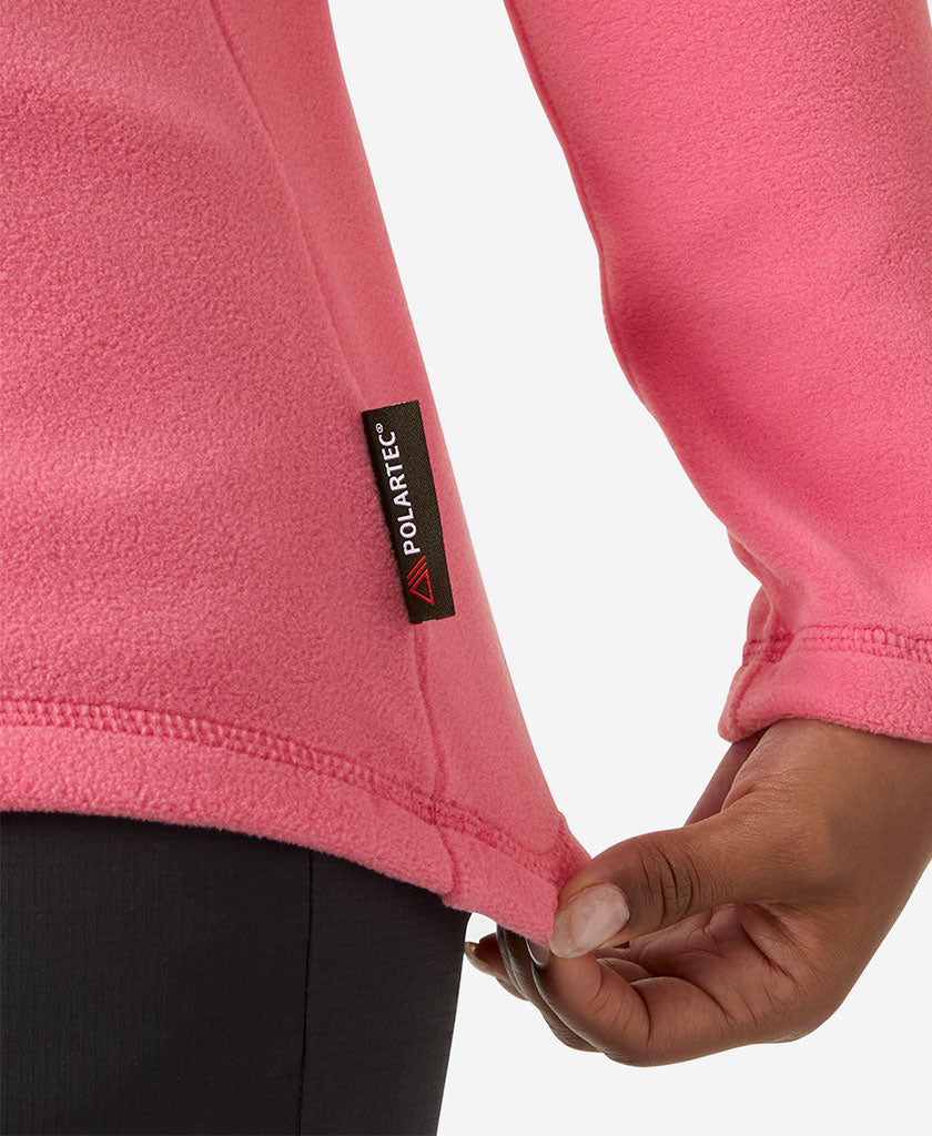 W DAYBREAKER 1/2 ZIP FLEECE, Cascadia Pink