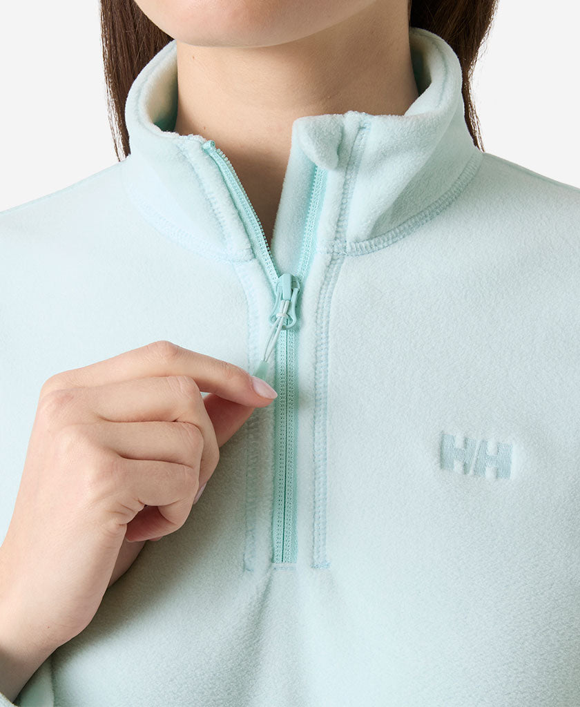 W DAYBREAKER 1/2 ZIP FLEECE, Barely Blue