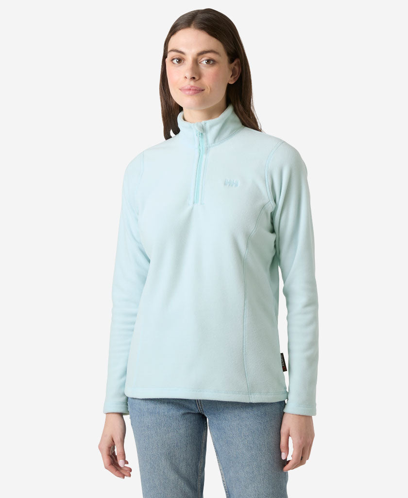 W DAYBREAKER 1/2 ZIP FLEECE, Barely Blue