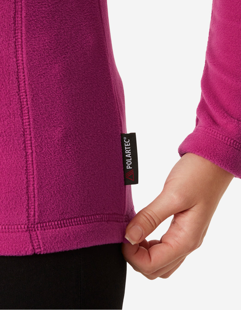 W DAYBREAKER 1/2 ZIP FLEECE, Magenta 2.0