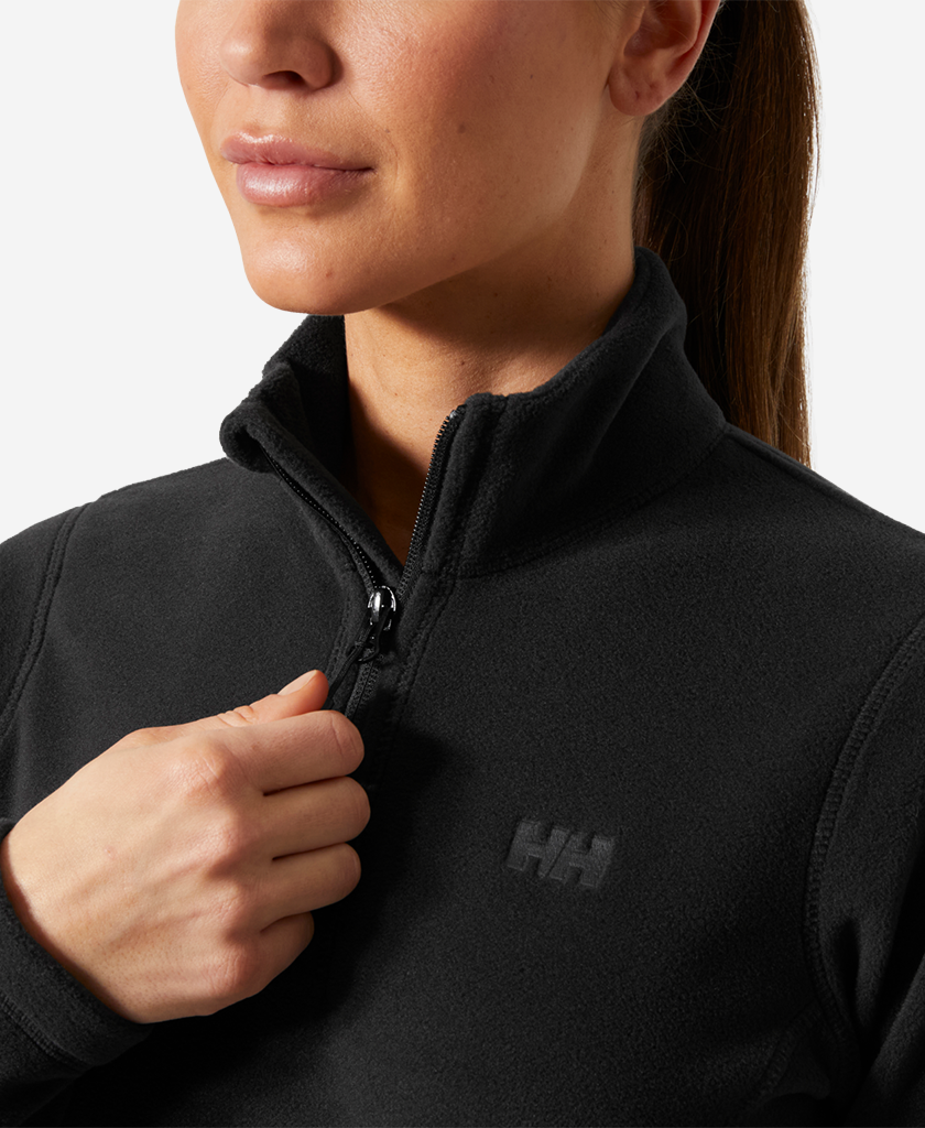 W DAYBREAKER 1/2 ZIP FLEECE, 991 Black