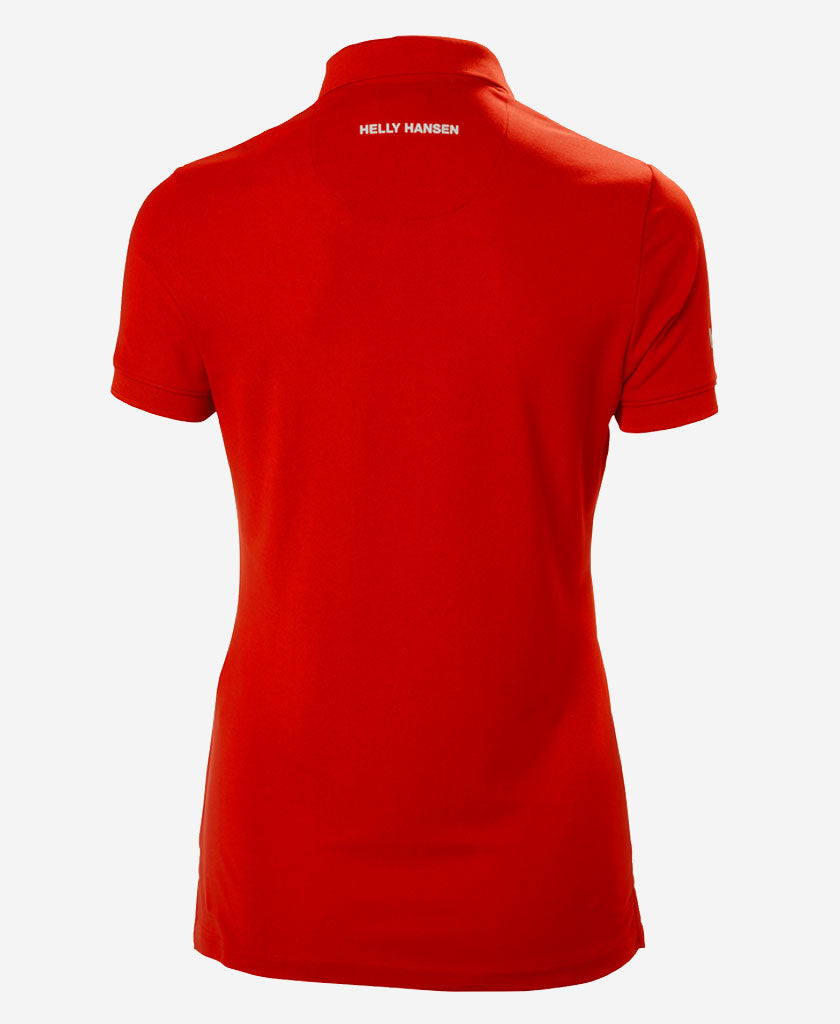W CREWLINE POLO, Alert Red