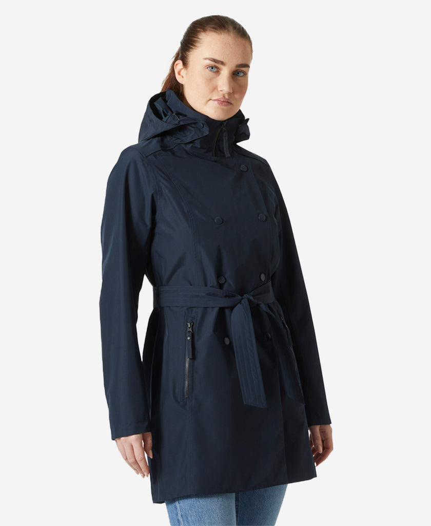 Welsey II Trench In Navy | Womens Rain Jacket | Helly Hansen AU