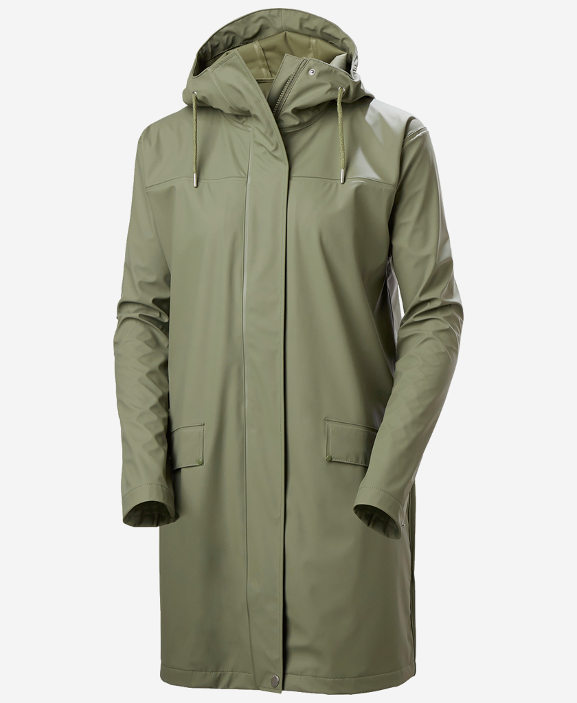 W MOSS RAIN COAT, Lav Green