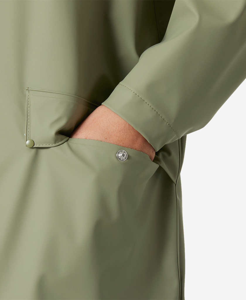 W MOSS RAIN COAT, Lav Green