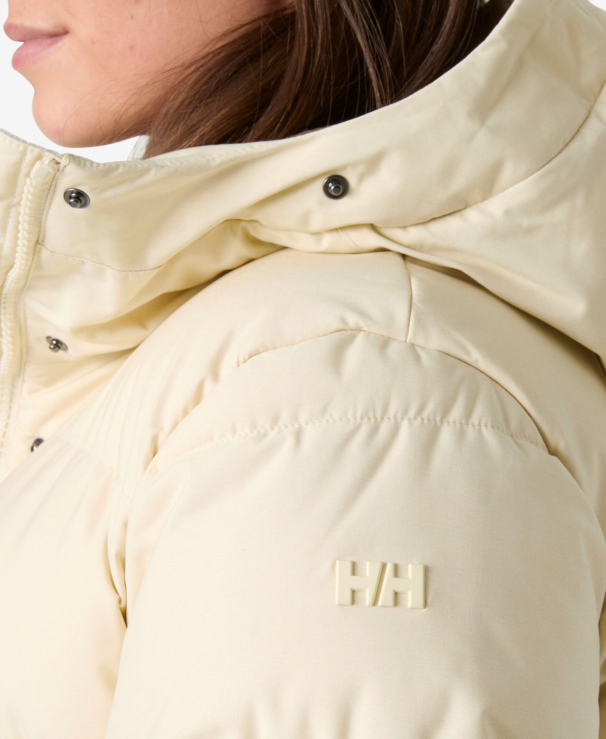W BLOSSOM PUFFY PARKA, Cream