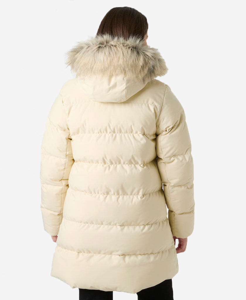 W BLOSSOM PUFFY PARKA, Cream
