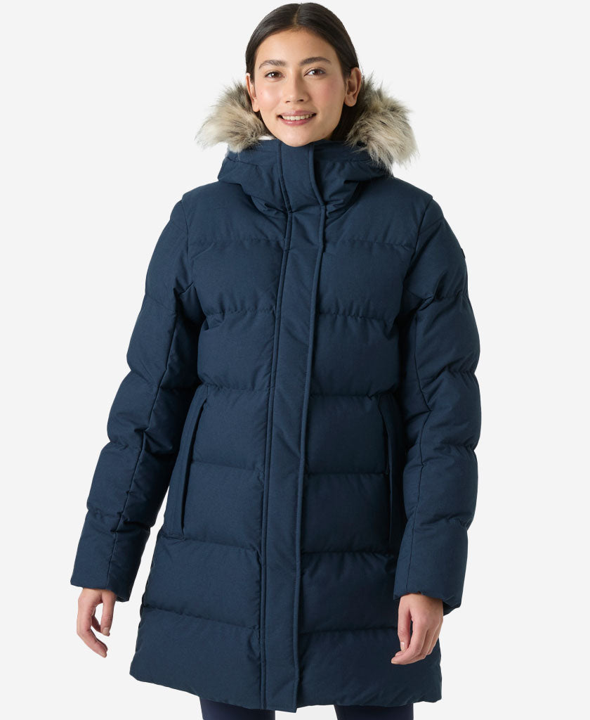 W BLOSSOM PUFFY PARKA, Navy