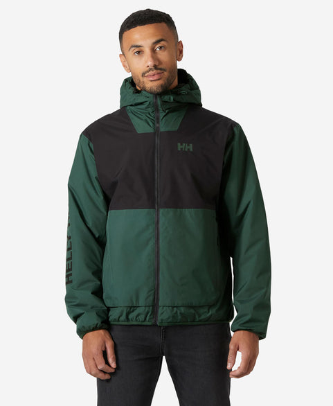ERVIK INS RAIN JACKET, Jungle Green