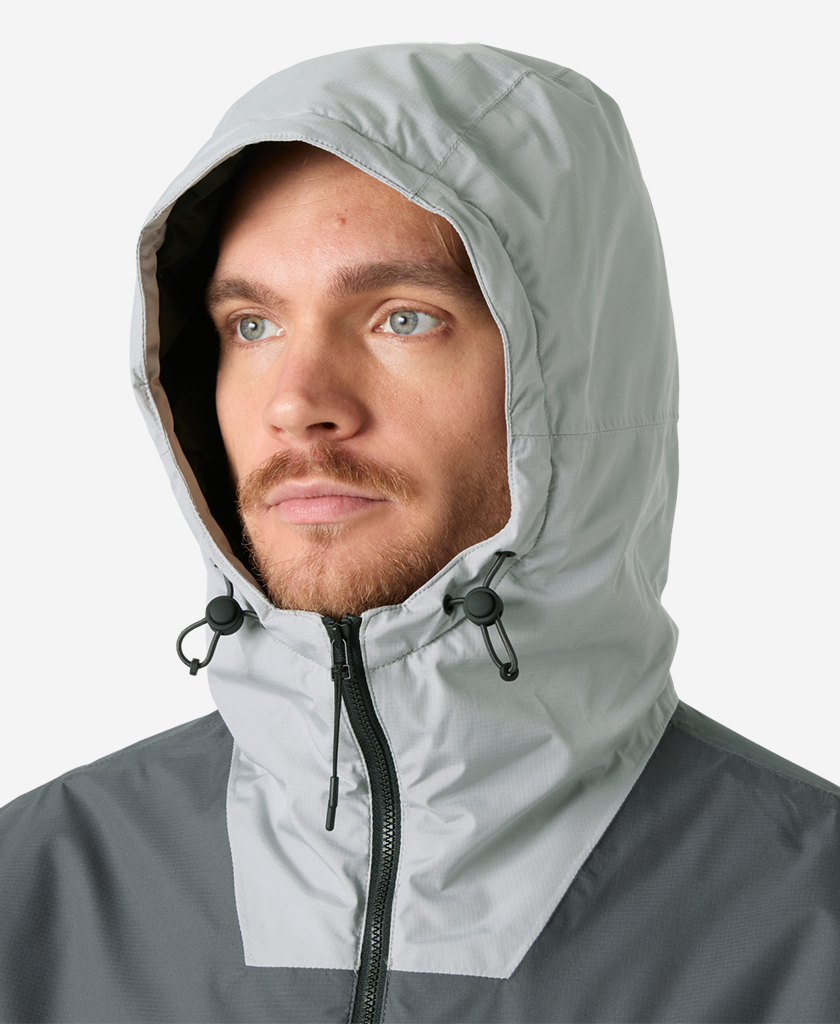 ERVIK INS RAIN JACKET, Flipper Grey