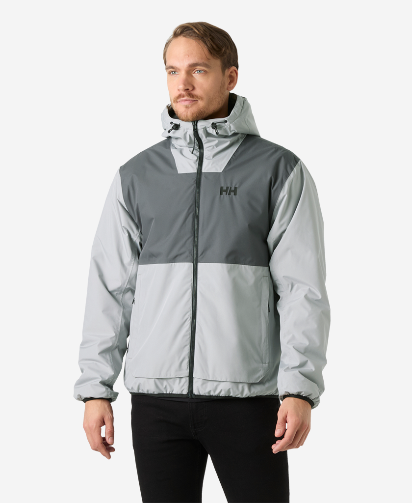 ERVIK INS RAIN JACKET, Flipper Grey