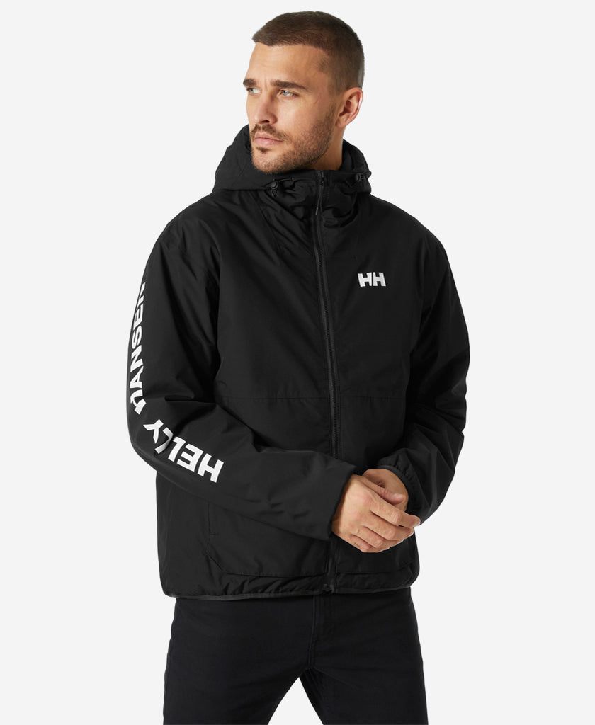 Ervik Ins Rain Jacket For Men In Black | Helly Hansen AU