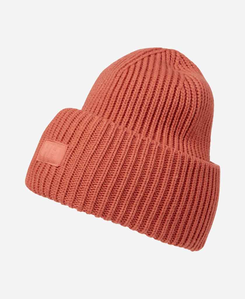 HH RIB BEANIE, Poppy red