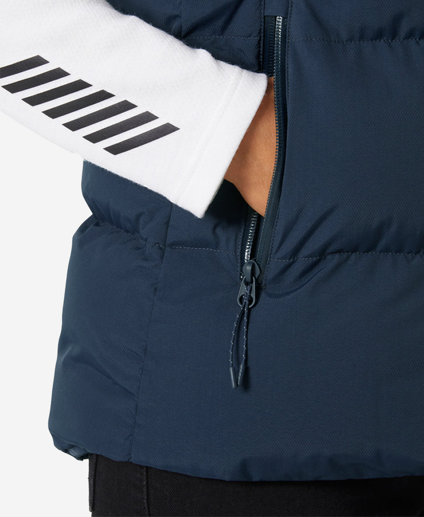 W ADORE PUFFY VEST, Navy