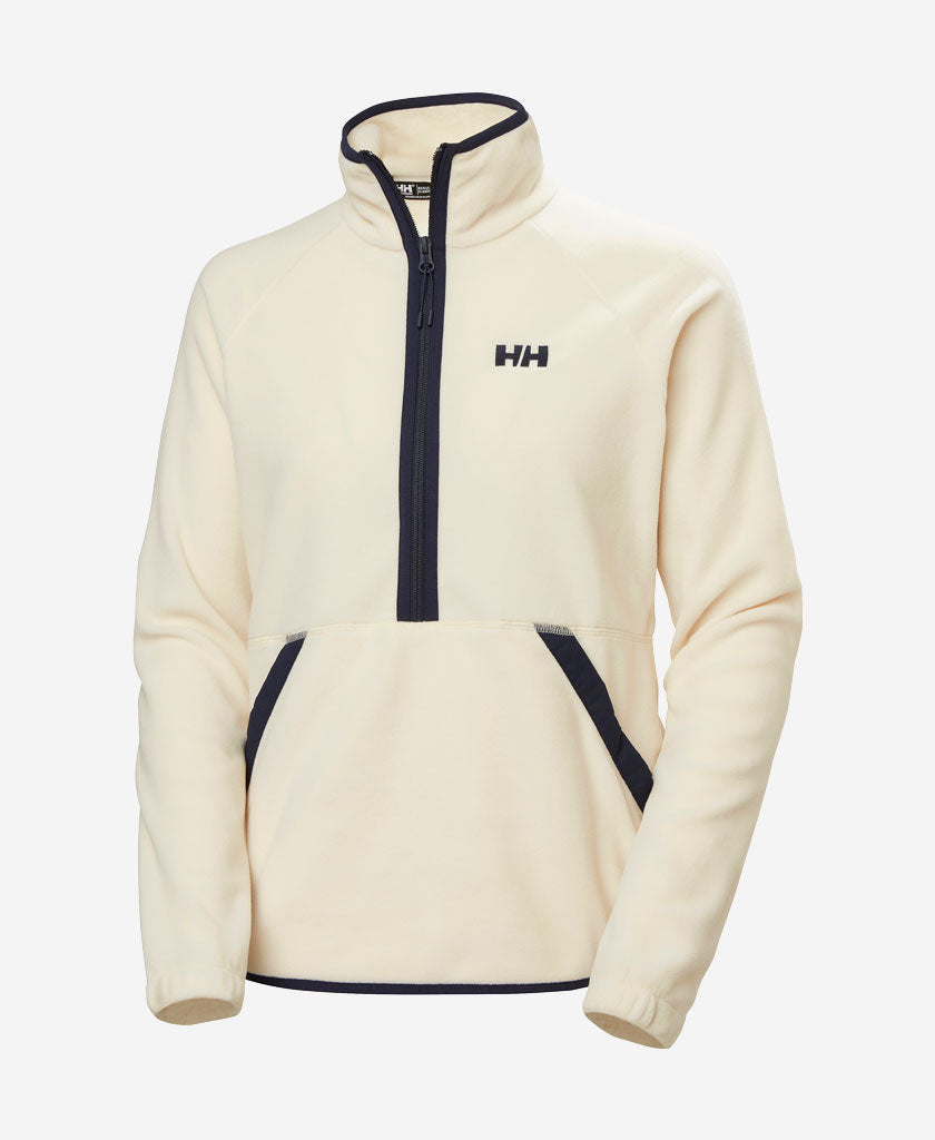 W RIG FLEECE 1/2 ZIP, 035 Cream