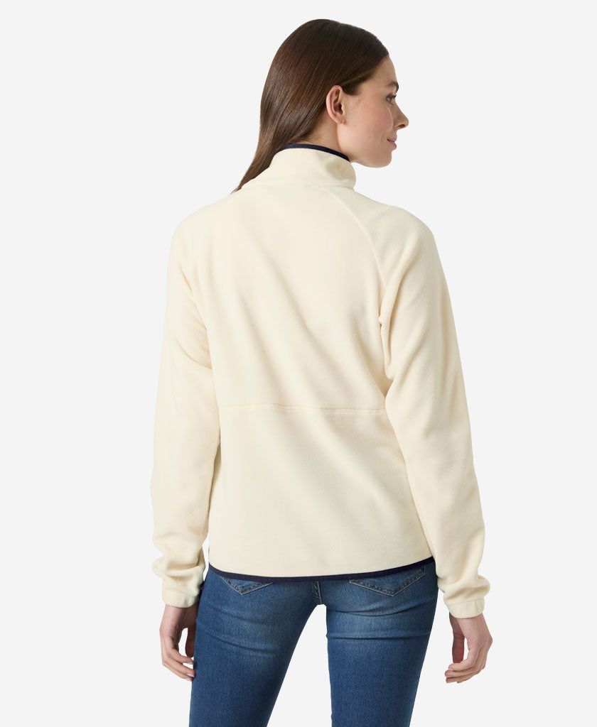 W RIG FLEECE 1/2 ZIP, 035 Cream