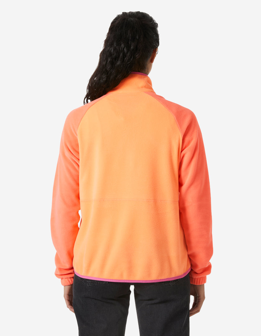 W RIG FLEECE 1/2 ZIP, Peach Echo