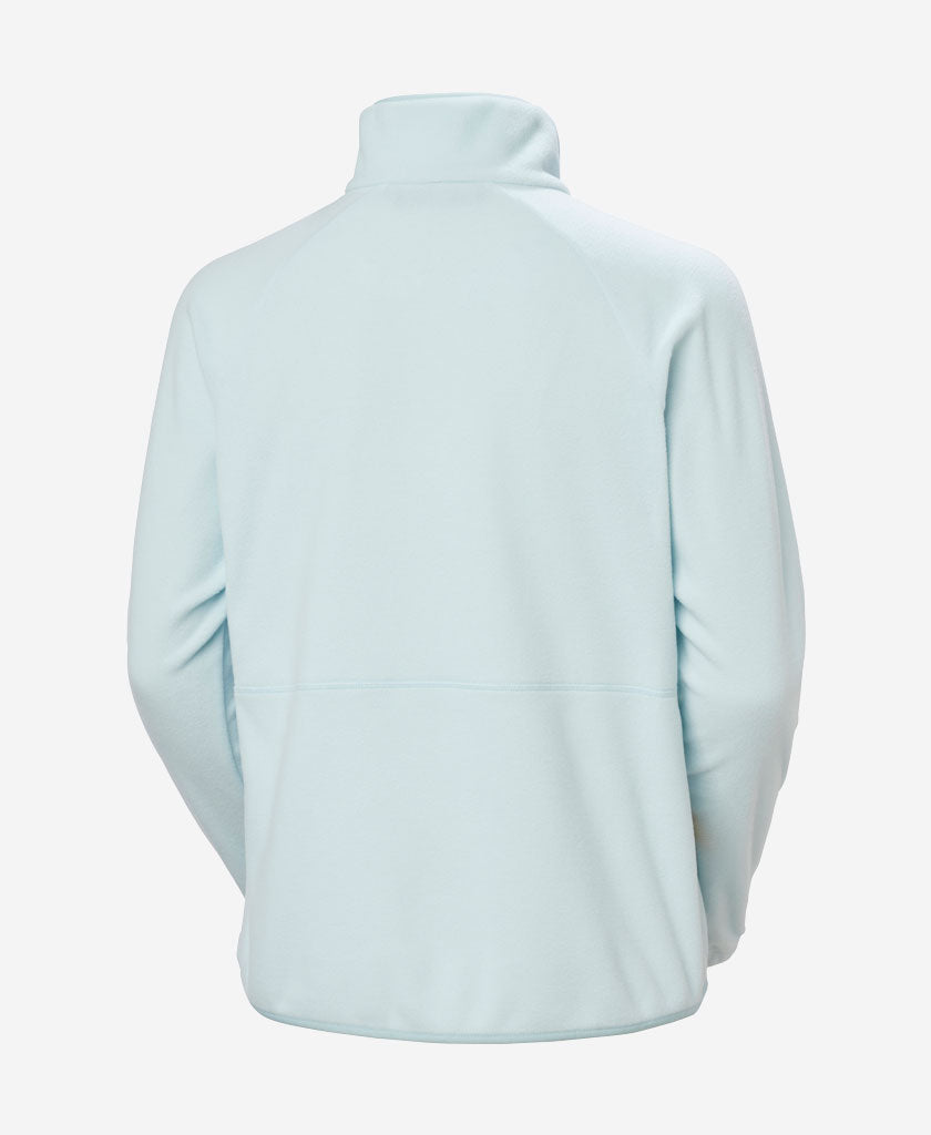 W RIG FLEECE 1/2 ZIP, Barely Blue