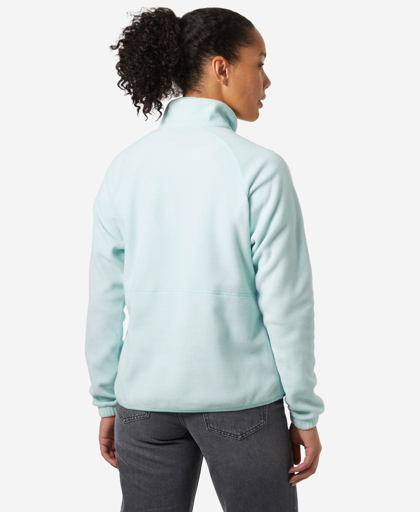 W RIG FLEECE 1/2 ZIP, Barely Blue