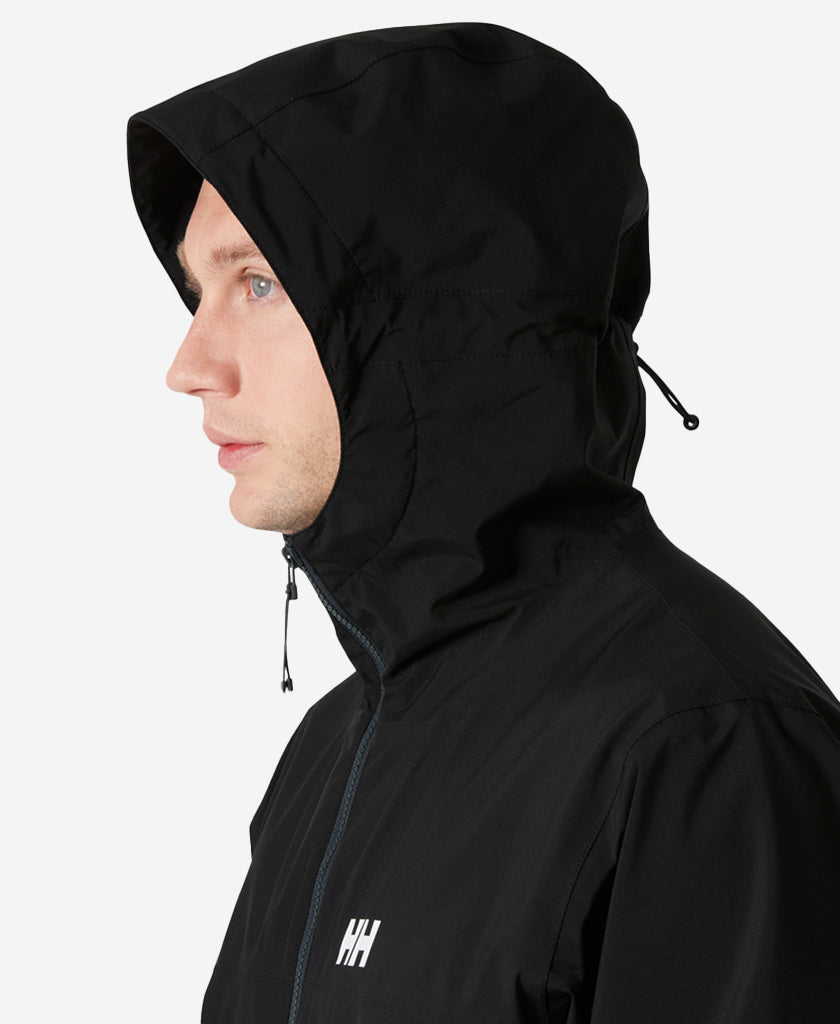HH BLOCK HOODED JACKET, Black