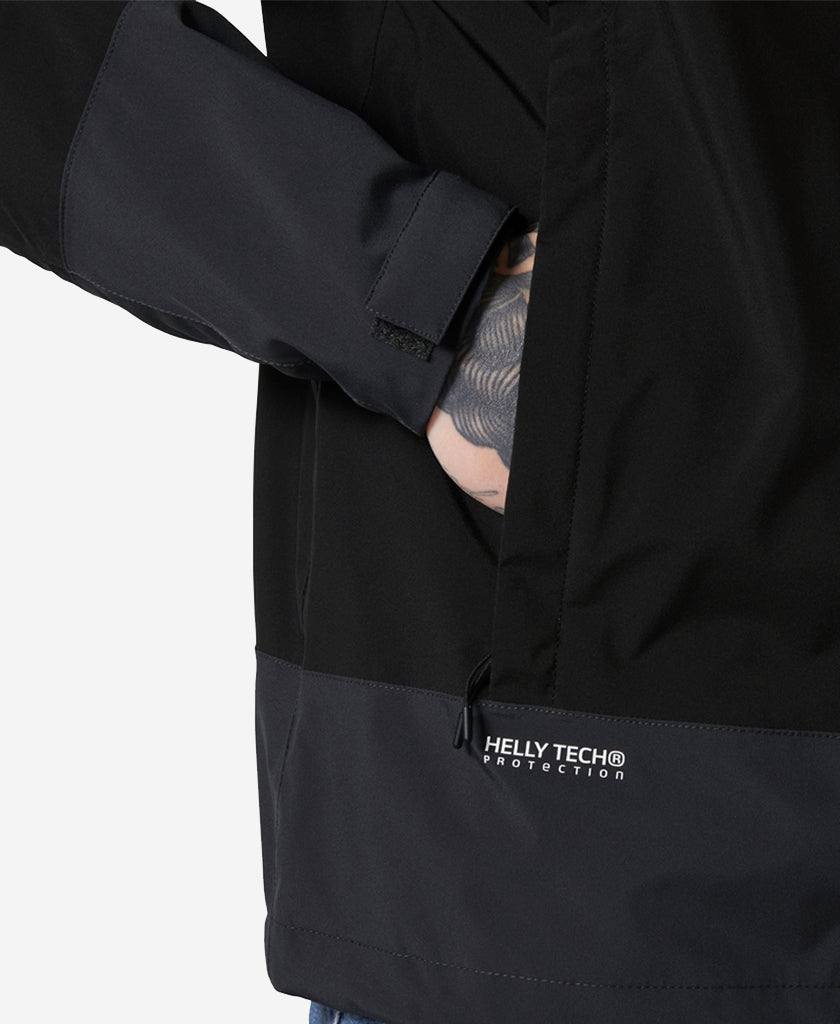 HH BLOCK HOODED JACKET, Black