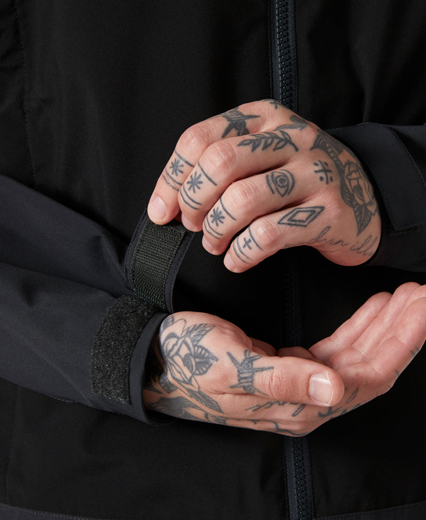 HH BLOCK HOODED JACKET, Black