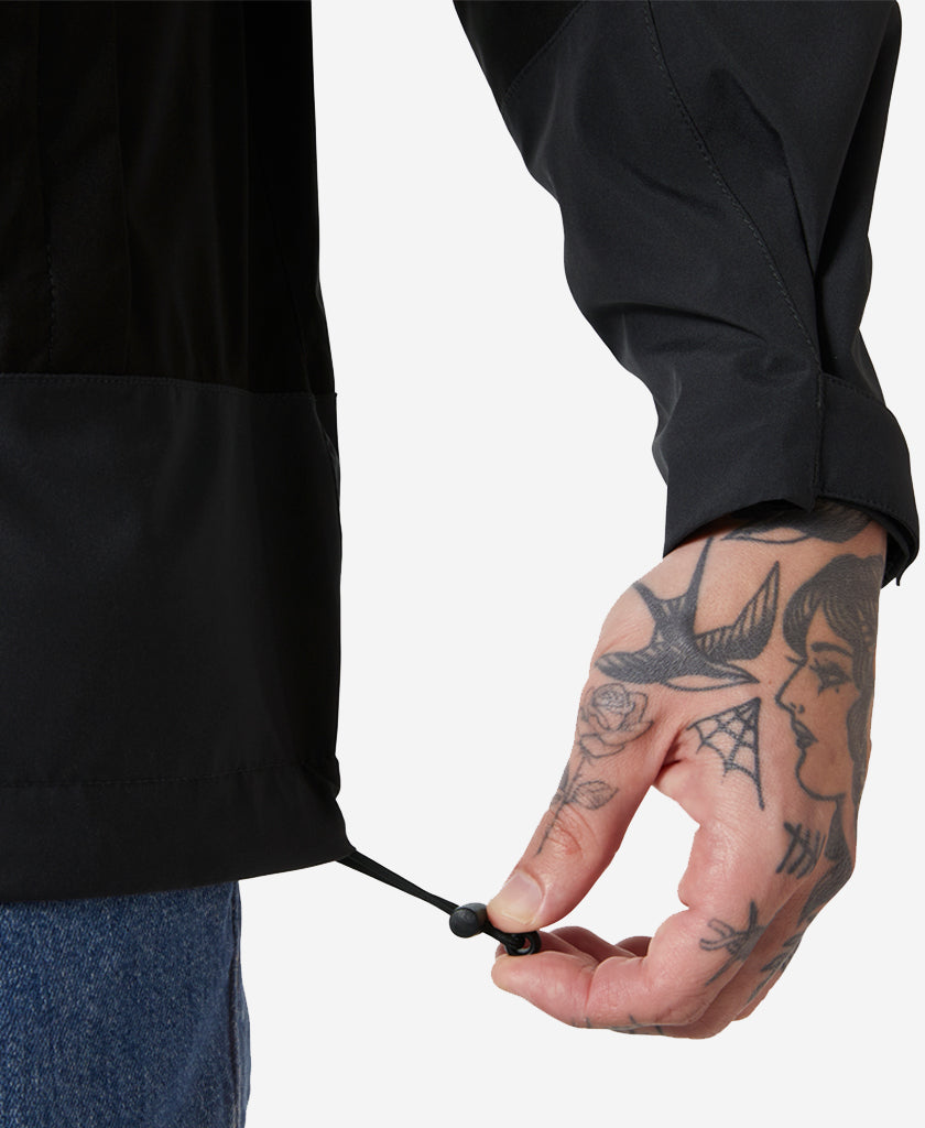 HH BLOCK HOODED JACKET, Black