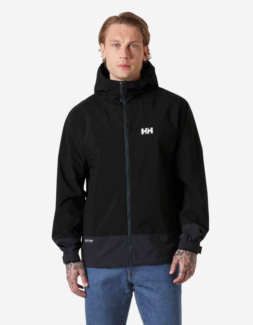 HH BLOCK HOODED JACKET, Black