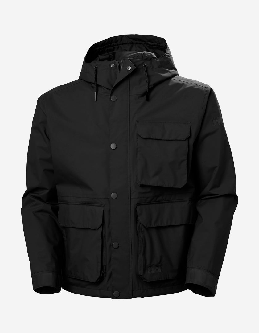 ESCAPE UTILITY RAIN JACKET, Black